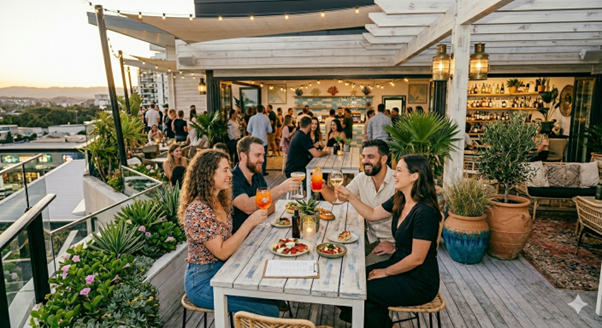 Fully Managed Rooftop Bar — $49k+ Weekly, Sub-7% Rent, 13+ Year Lease